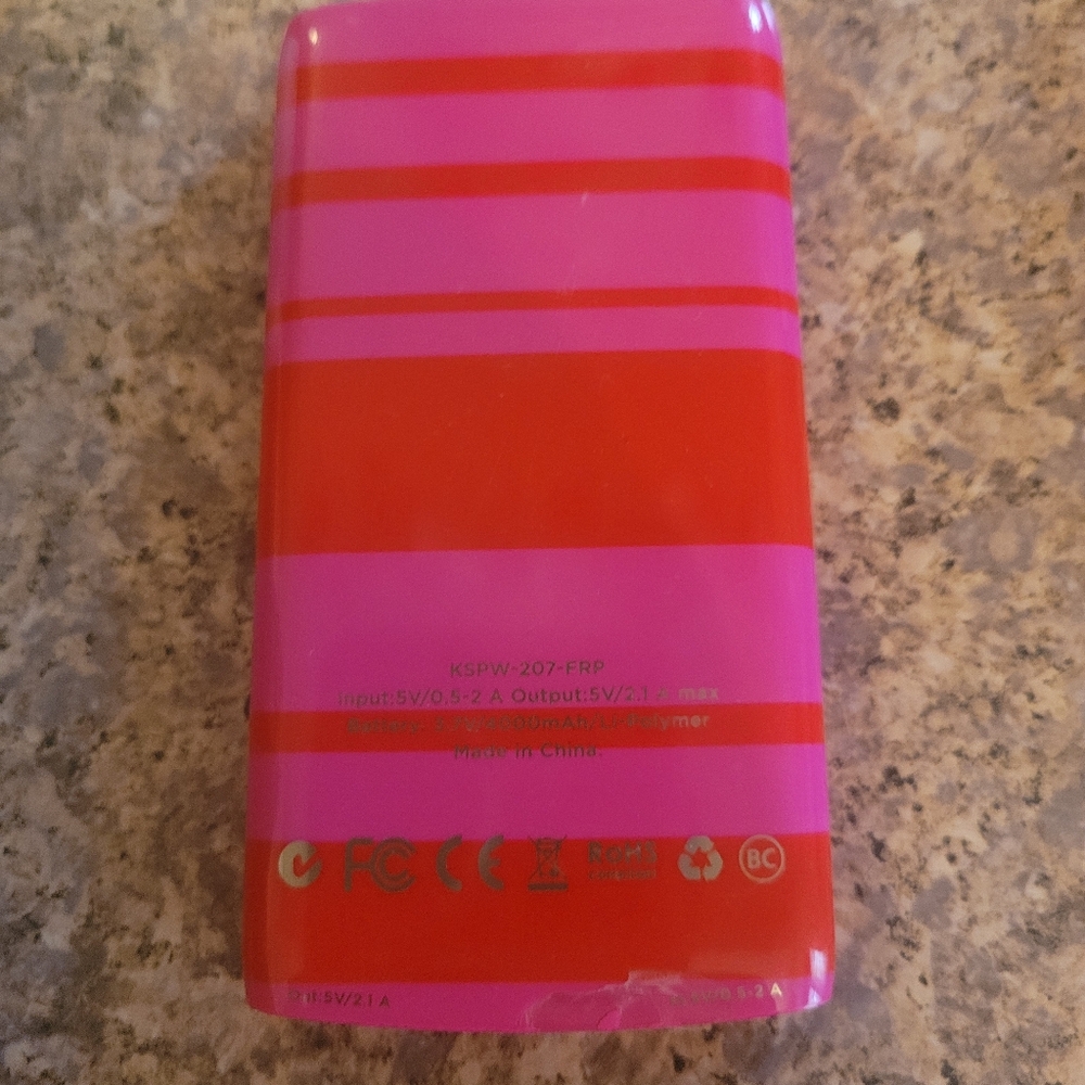 kate spade Red and Pink Portable Charger